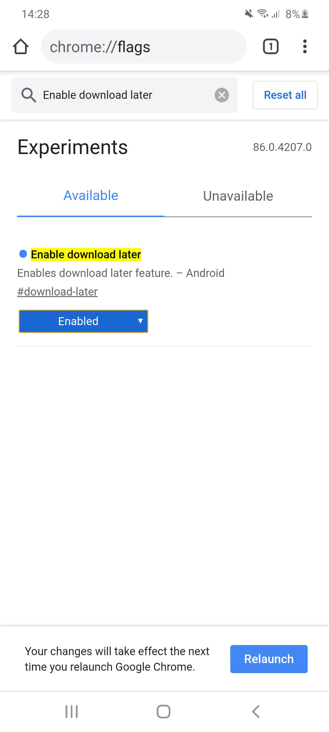 Enable download later